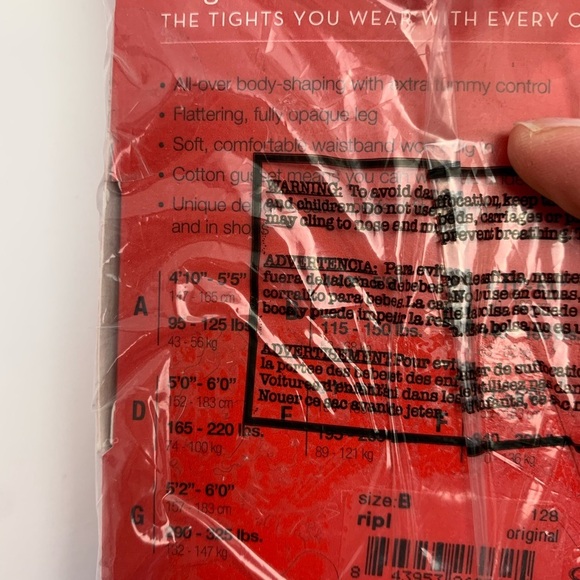 NWT Spanx size B 115-150 Pounds Tight End Tights Body Shaping Shapewear Purple - Picture 5 of 5